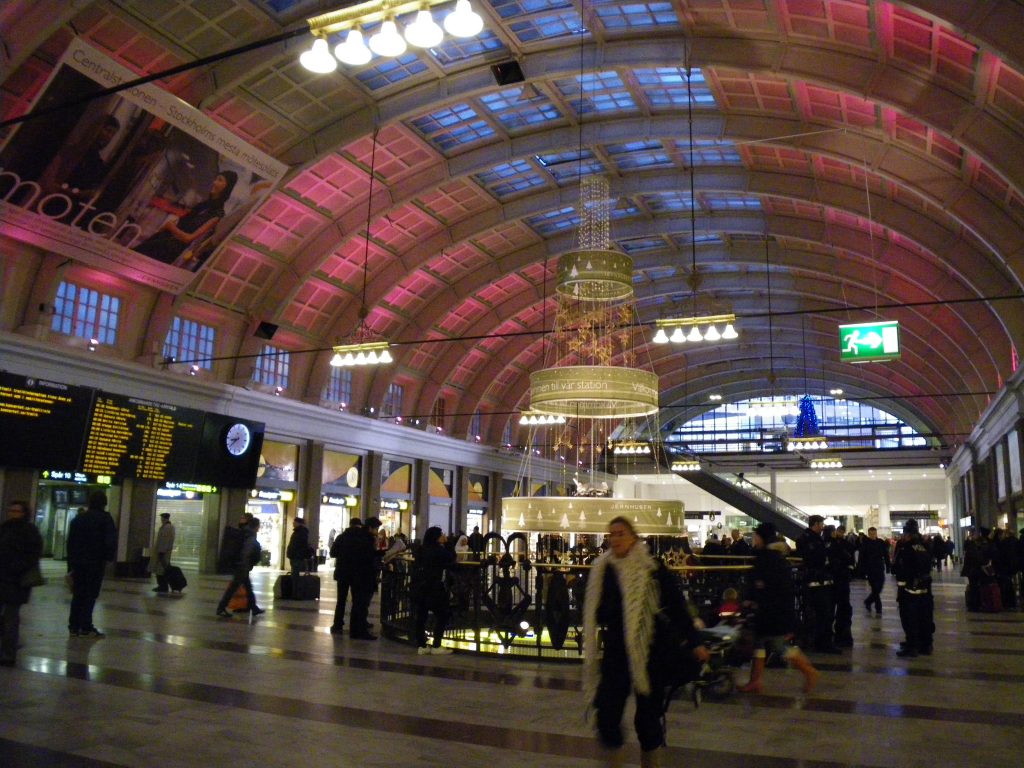 スウェーデン　ストックホルム駅　