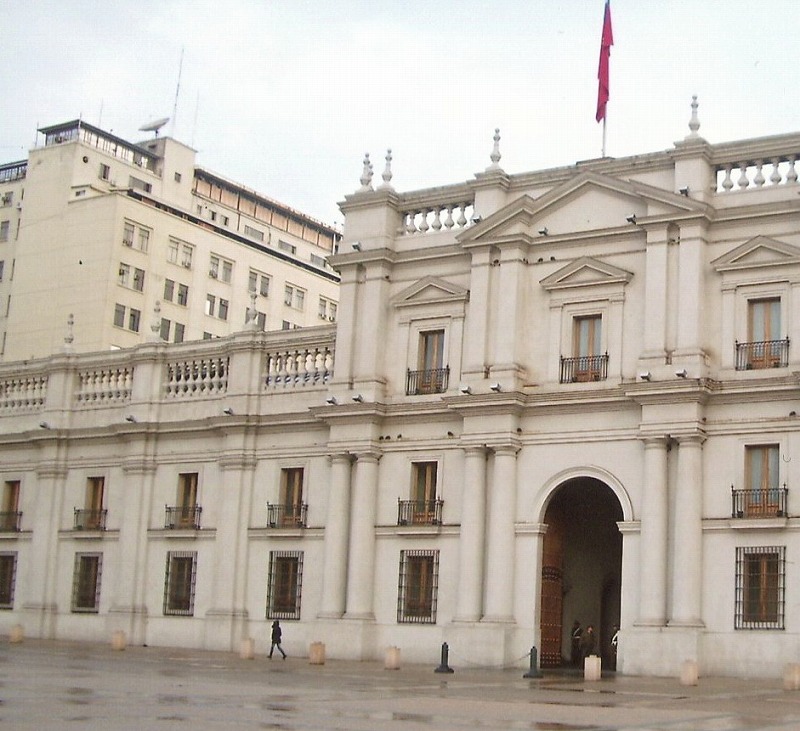 チリ　サンティアゴ　モネダ宮殿